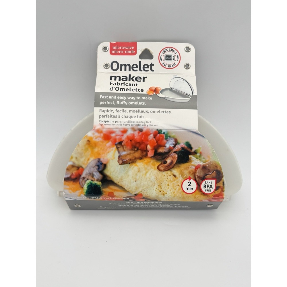 JACENT New In Package Microwave OMELET MAKER BPA FREE Easy Omelet Maker